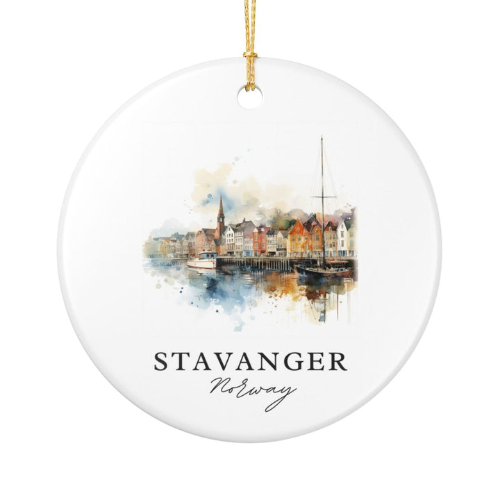 Stavanger Norway Ornament: Unique Stavanger Souvenir, Stavanger Norway Xmas Decor, and Authentic Stavanger Gift