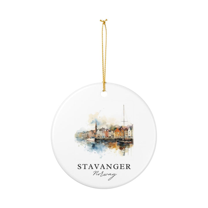 Stavanger Norway Ornament: Unique Stavanger Souvenir, Stavanger Norway Xmas Decor, and Authentic Stavanger Gift