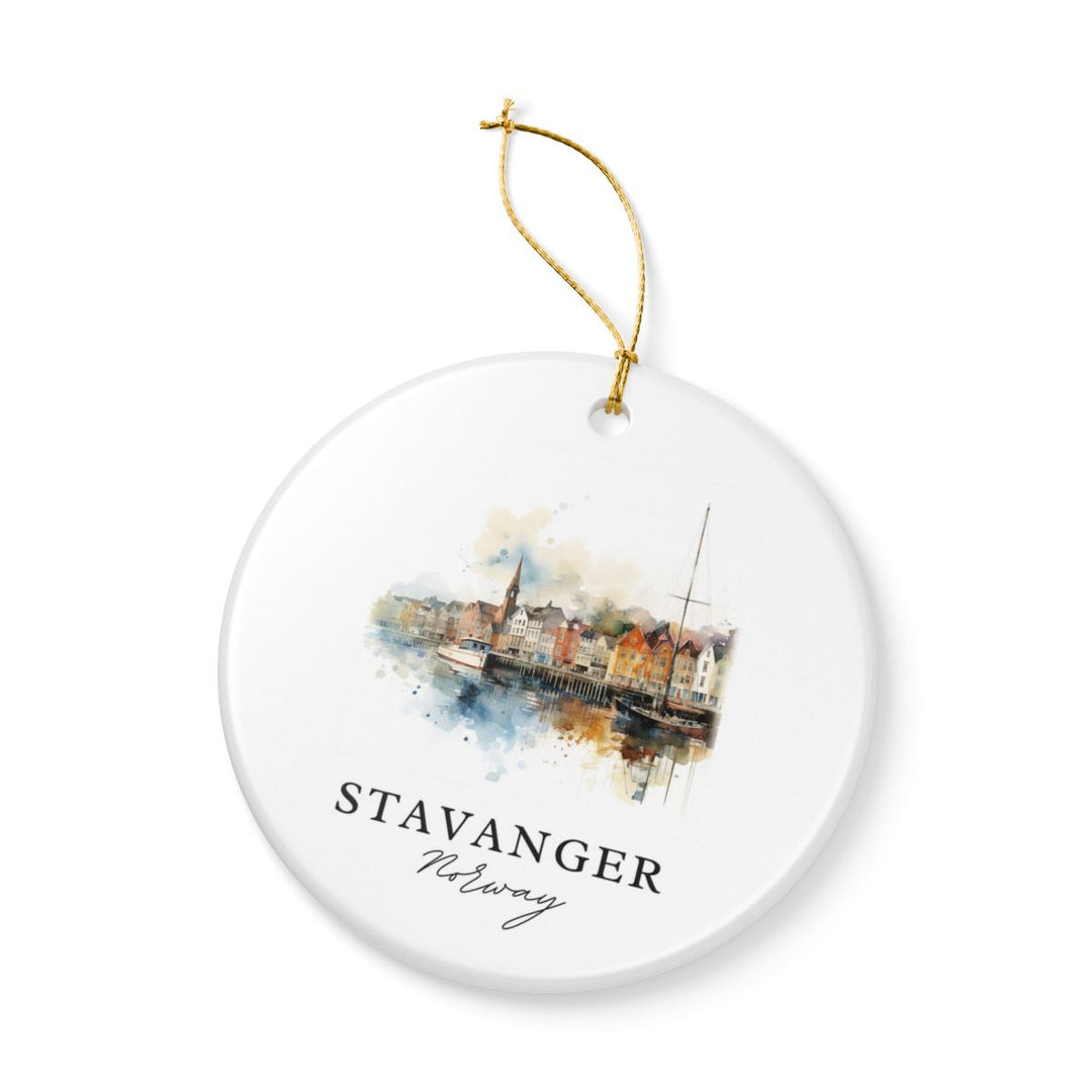 Stavanger Norway Ornament: Unique Stavanger Souvenir, Stavanger Norway Xmas Decor, and Authentic Stavanger Gift
