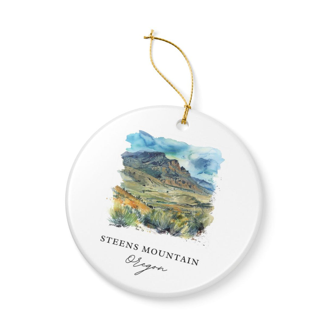 Steens Mountain Oregon Ornament: Unique Steens Mountain Oregon Souvenir, Steens Mountain Oregon Xmas Decor, and Authentic Steens Mountain Oregon Gift