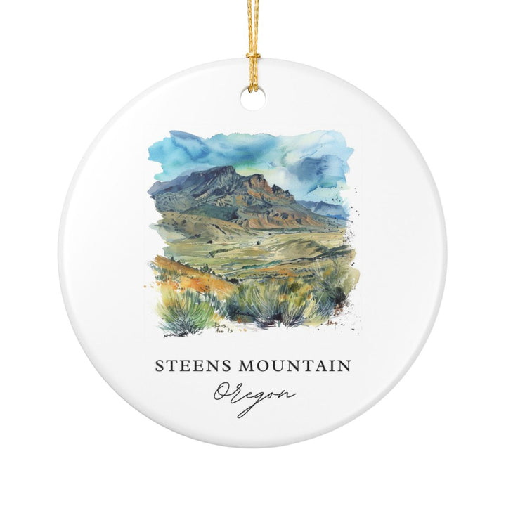 Steens Mountain Oregon Ornament: Unique Steens Mountain Oregon Souvenir, Steens Mountain Oregon Xmas Decor, and Authentic Steens Mountain Oregon Gift