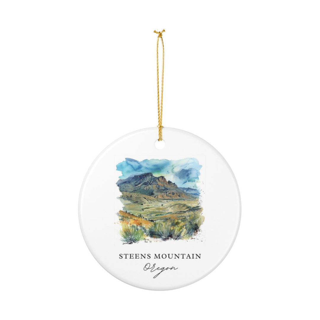 Steens Mountain Oregon Ornament: Unique Steens Mountain Oregon Souvenir, Steens Mountain Oregon Xmas Decor, and Authentic Steens Mountain Oregon Gift