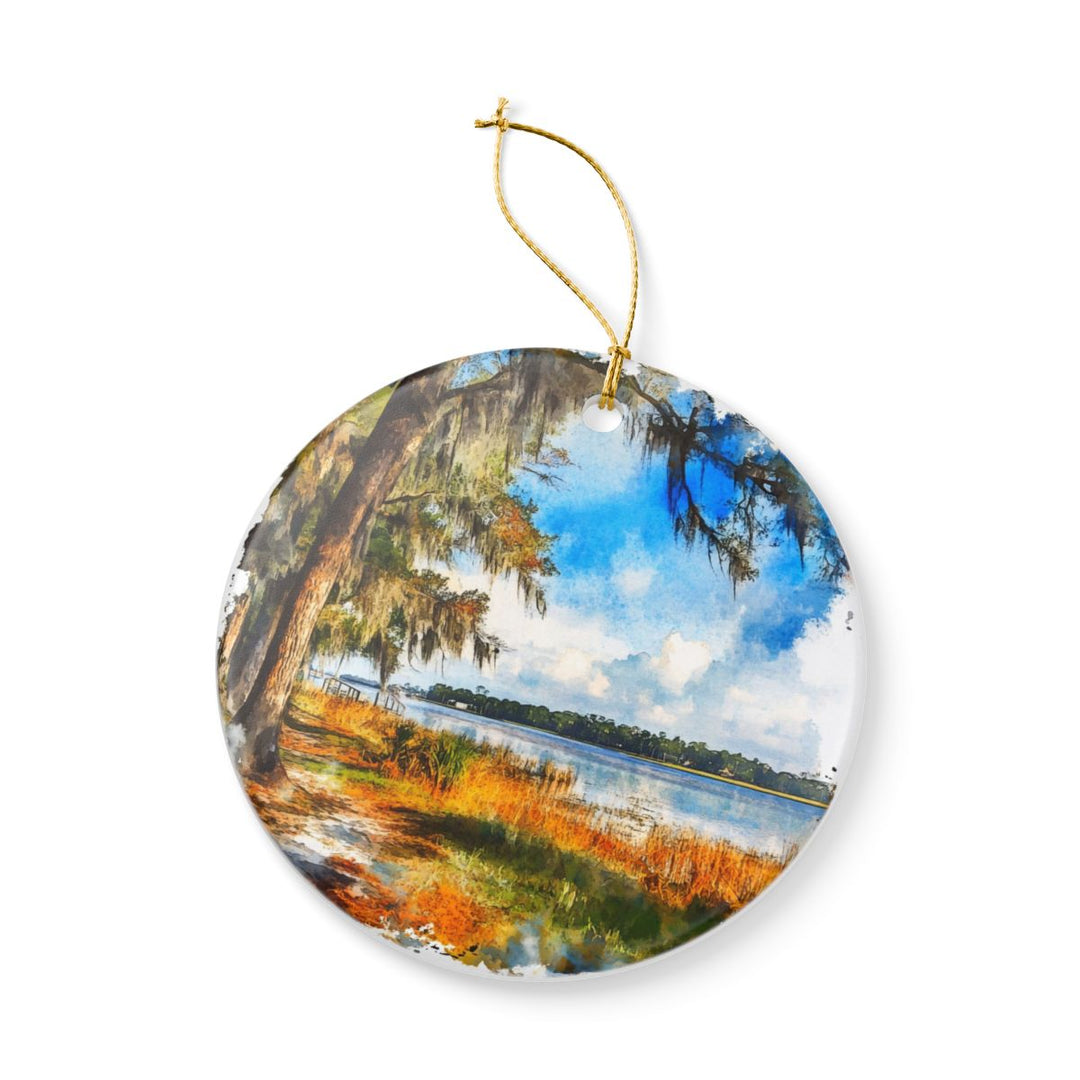 Steinhatchee Florida USA Ornament: Unique Steinhatchee Souvenir, Steinhatchee Florida Xmas Decor, and Authentic Steinhatchee Gift