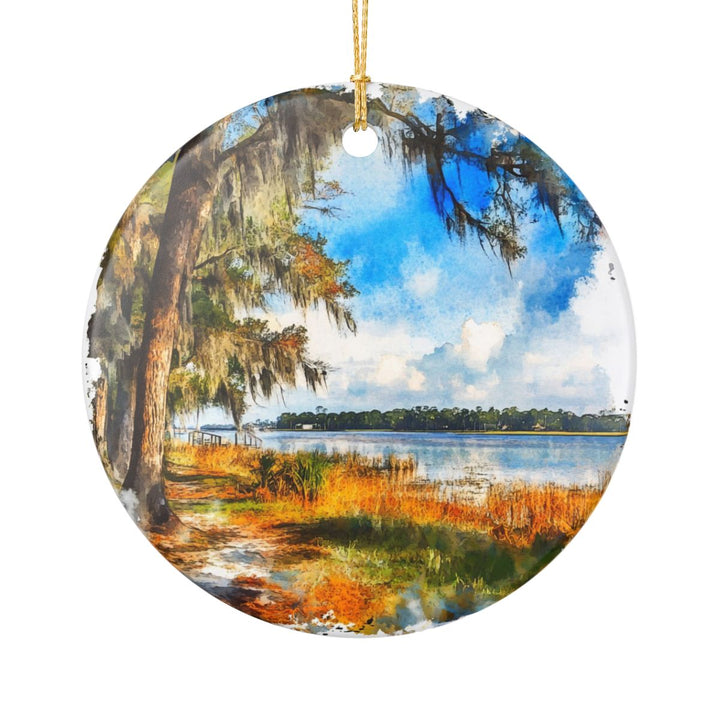 Steinhatchee Florida USA Ornament: Unique Steinhatchee Souvenir, Steinhatchee Florida Xmas Decor, and Authentic Steinhatchee Gift