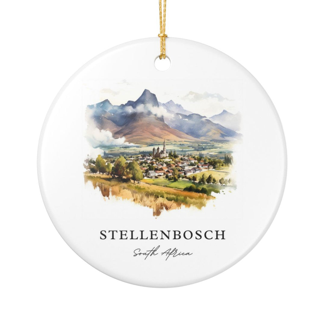 Stellenbosch South Africa Ornament: Unique Stellenbosch Souvenir, Stellenbosch South Africa Xmas Decor, and Authentic Stellenbosch Gift