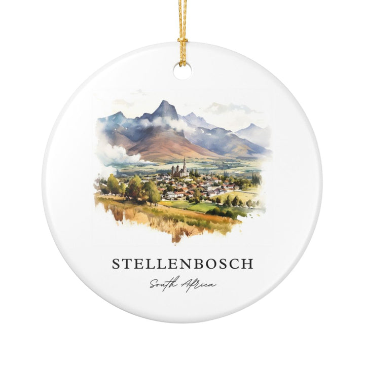 Stellenbosch South Africa Ornament: Unique Stellenbosch Souvenir, Stellenbosch South Africa Xmas Decor, and Authentic Stellenbosch Gift