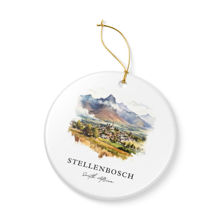 Stellenbosch South Africa Ornament: Unique Stellenbosch Souvenir, Stellenbosch South Africa Xmas Decor, and Authentic Stellenbosch Gift