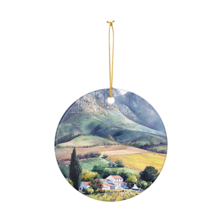 Stellenbosch South Africa Ornament: Unique Stellenbosch Souvenir, Stellenbosch South Africa Xmas Decor, and Authentic Stellenbosch Gift