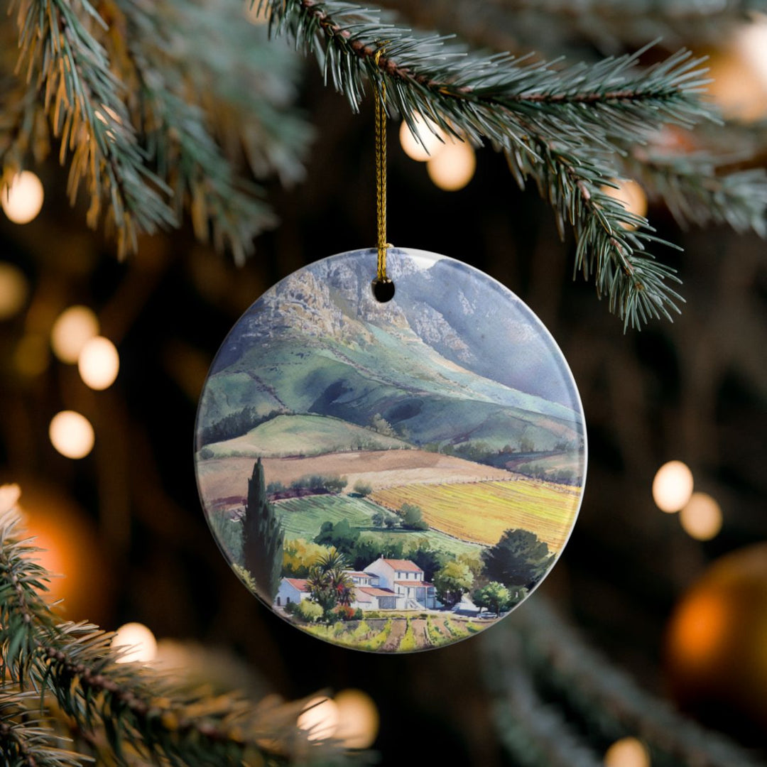 Stellenbosch South Africa Ornament: Unique Stellenbosch Souvenir, Stellenbosch South Africa Xmas Decor, and Authentic Stellenbosch Gift