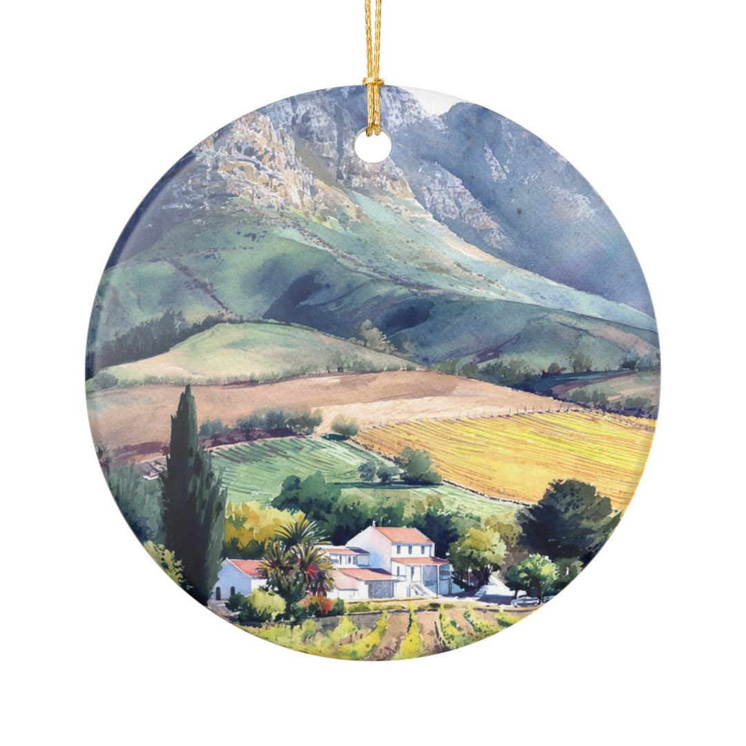 Stellenbosch South Africa Ornament: Unique Stellenbosch Souvenir, Stellenbosch South Africa Xmas Decor, and Authentic Stellenbosch Gift