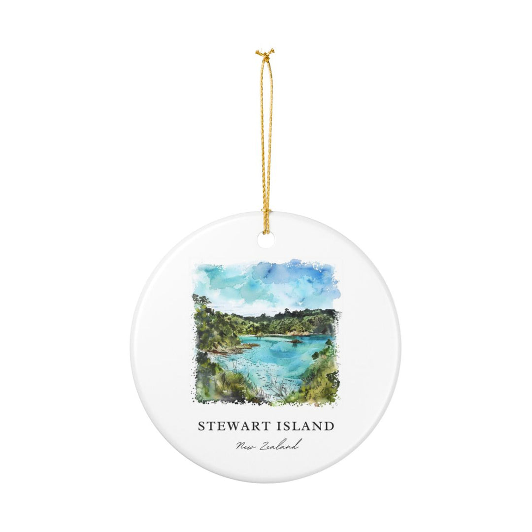 Stewart Island New Zealand Ornament: Unique Stewart Island Souvenir, Stewart Island New Zealand Xmas Decor, and Authentic Stewart Island Gift