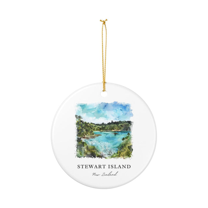 Stewart Island New Zealand Ornament: Unique Stewart Island Souvenir, Stewart Island New Zealand Xmas Decor, and Authentic Stewart Island Gift
