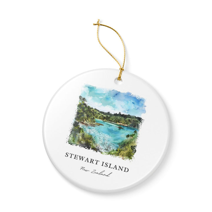 Stewart Island New Zealand Ornament: Unique Stewart Island Souvenir, Stewart Island New Zealand Xmas Decor, and Authentic Stewart Island Gift