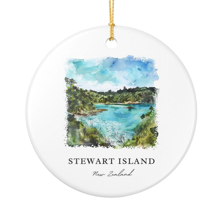 Stewart Island New Zealand Ornament: Unique Stewart Island Souvenir, Stewart Island New Zealand Xmas Decor, and Authentic Stewart Island Gift