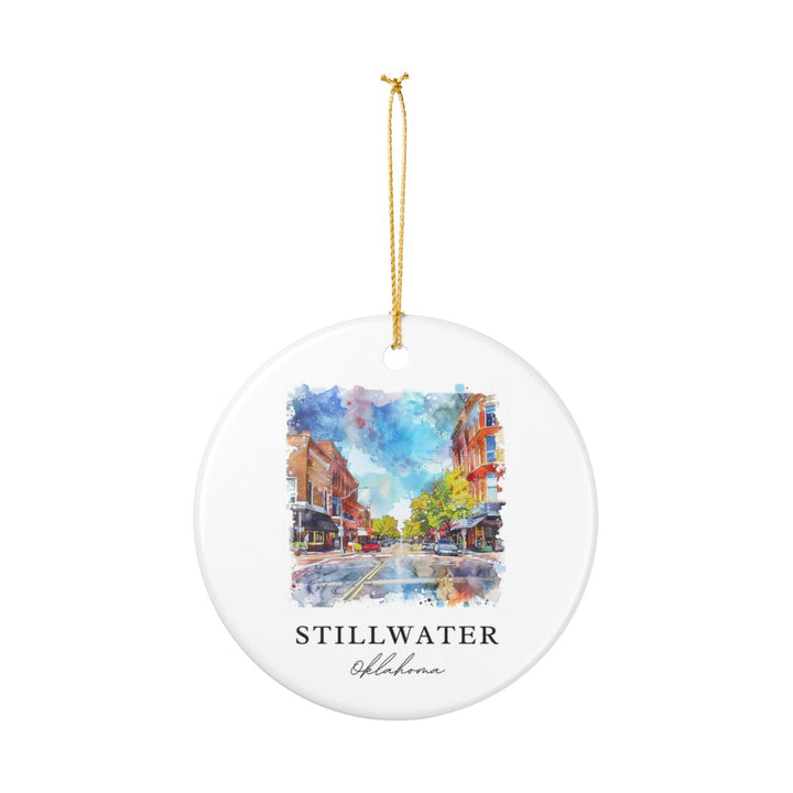 Stillwater Oklahoma Ornament: Unique Stillwater Oklahoma Souvenir, Stillwater Oklahoma Xmas Decor, and Authentic Stillwater Oklahoma Gift