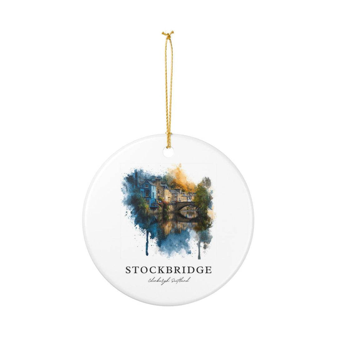 Stockbridge Edinburgh Ornament: Unique Stockbridge Edinburgh Souvenir, Stockbridge Edinburgh Xmas Decor, and Authentic Stockbridge Edinburgh Gift