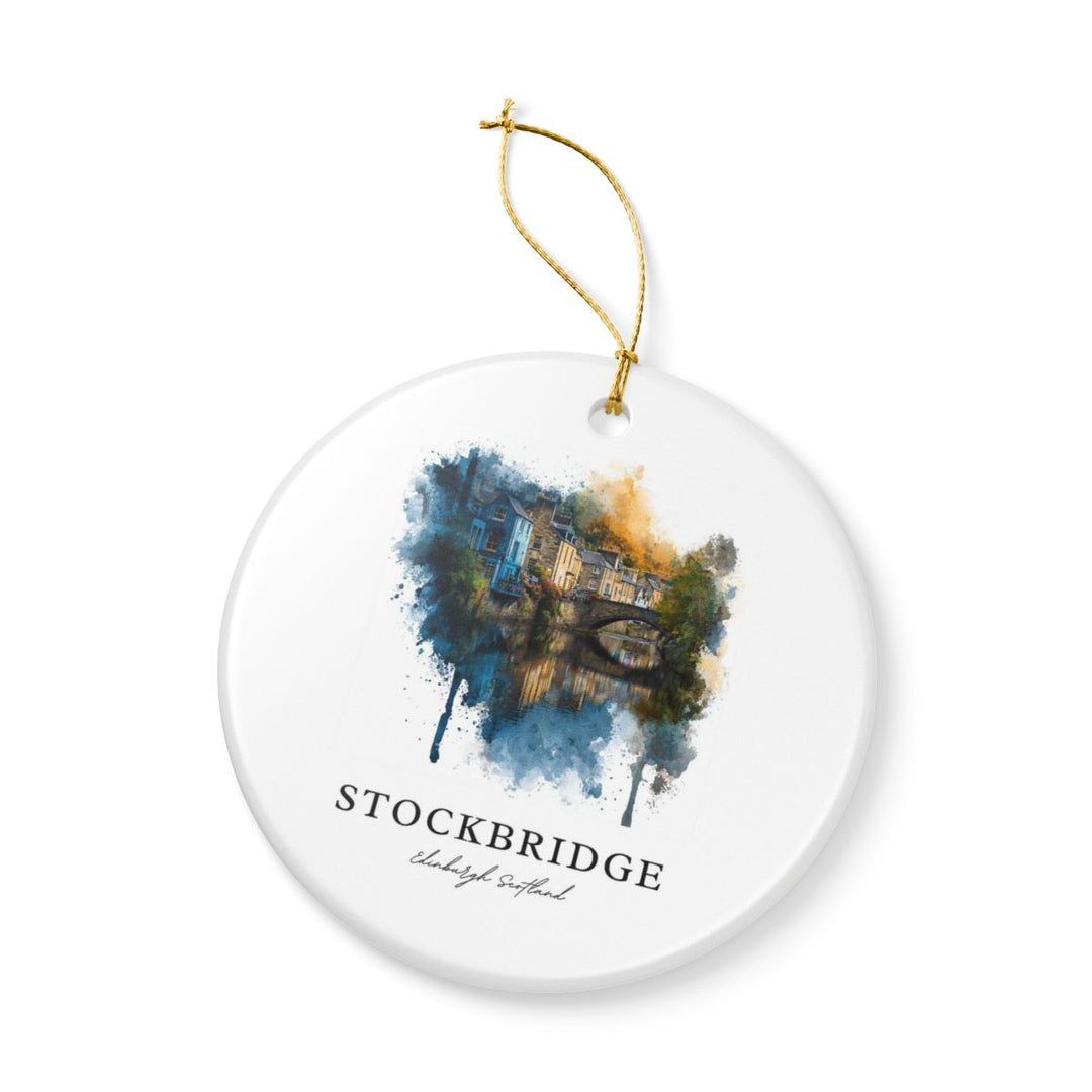 Stockbridge Edinburgh Ornament: Unique Stockbridge Edinburgh Souvenir, Stockbridge Edinburgh Xmas Decor, and Authentic Stockbridge Edinburgh Gift