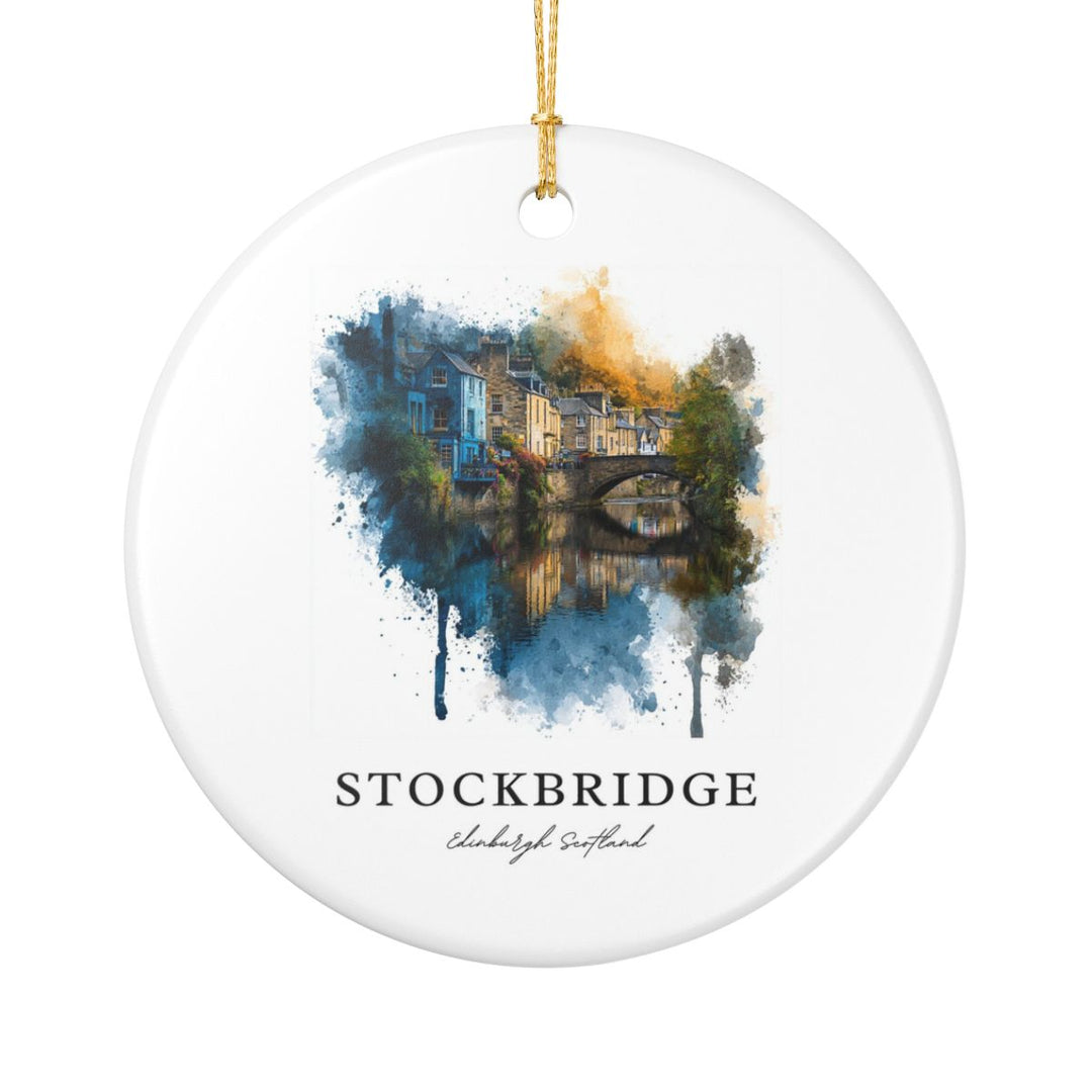 Stockbridge Edinburgh Ornament: Unique Stockbridge Edinburgh Souvenir, Stockbridge Edinburgh Xmas Decor, and Authentic Stockbridge Edinburgh Gift