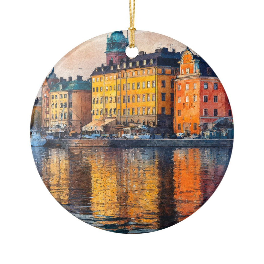 Stockholm Sweden Ornament: Unique Stockholm Souvenir, Stockholm Sweden Xmas Decor, and Authentic Stockholm Gift
