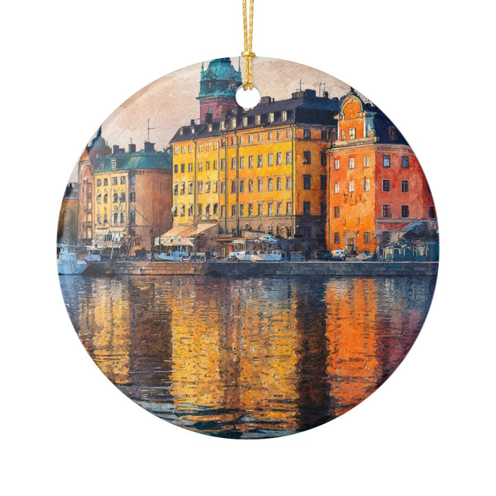 Stockholm Sweden Ornament: Unique Stockholm Souvenir, Stockholm Sweden Xmas Decor, and Authentic Stockholm Gift