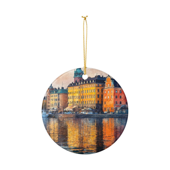 Stockholm Sweden Ornament: Unique Stockholm Souvenir, Stockholm Sweden Xmas Decor, and Authentic Stockholm Gift