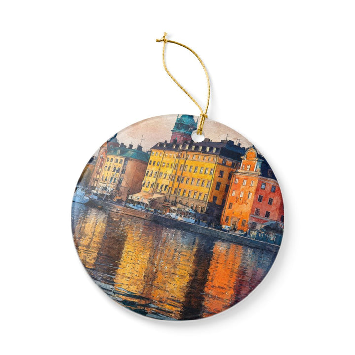 Stockholm Sweden Ornament: Unique Stockholm Souvenir, Stockholm Sweden Xmas Decor, and Authentic Stockholm Gift