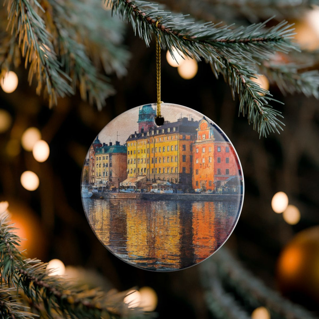 Stockholm Sweden Ornament: Unique Stockholm Souvenir, Stockholm Sweden Xmas Decor, and Authentic Stockholm Gift