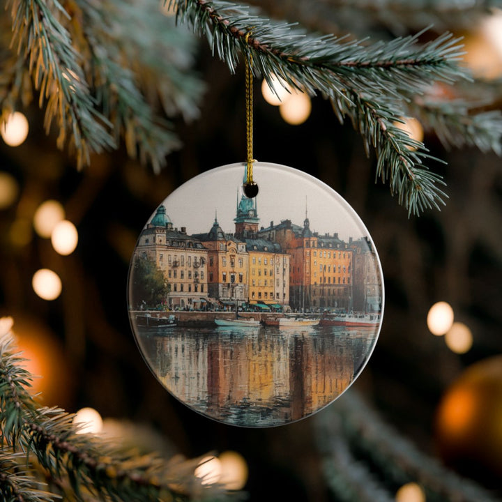 Stockholm Sweden Ornament: Unique Stockholm Souvenir, Stockholm Sweden Xmas Decor, and Authentic Stockholm Gift