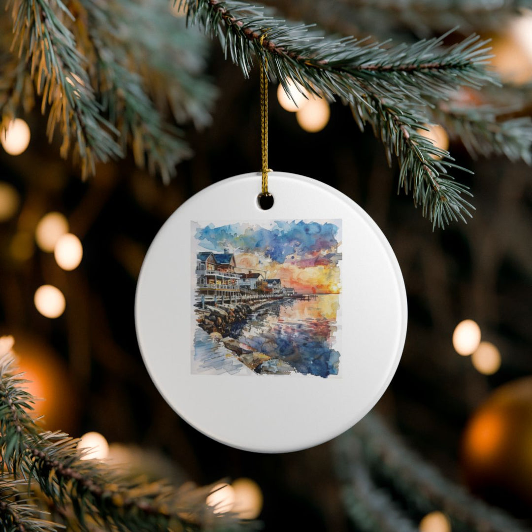 Stone Harbor New Jersey Ornament: Unique Stone Harbor Souvenir, Stone Harbor New Jersey Xmas Decor, and Authentic Stone Harbor Gift