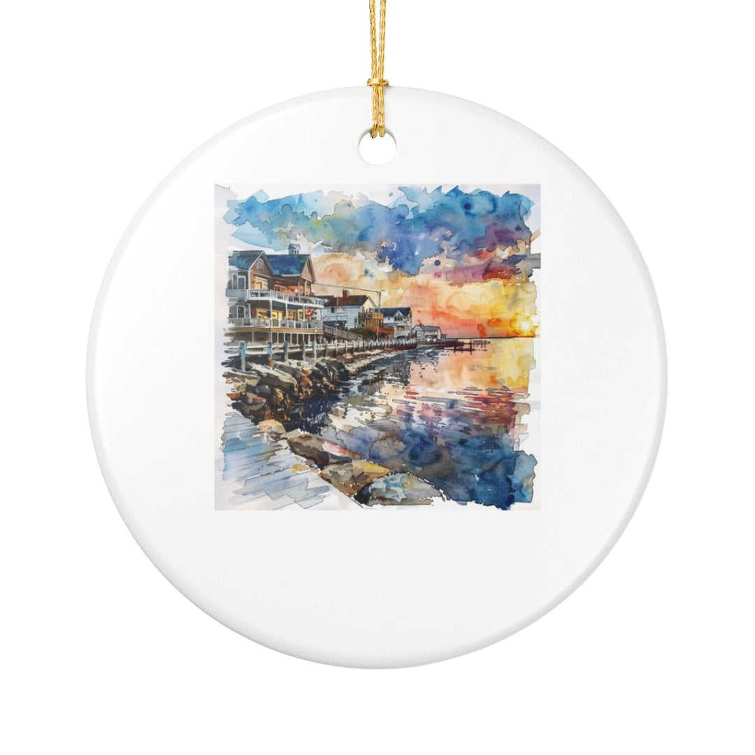 Stone Harbor New Jersey Ornament: Unique Stone Harbor Souvenir, Stone Harbor New Jersey Xmas Decor, and Authentic Stone Harbor Gift