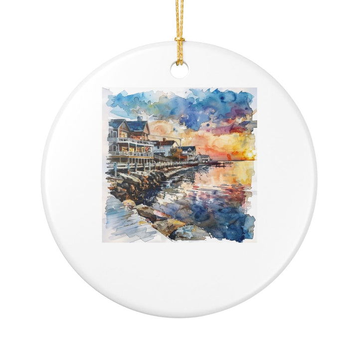 Stone Harbor New Jersey Ornament: Unique Stone Harbor Souvenir, Stone Harbor New Jersey Xmas Decor, and Authentic Stone Harbor Gift