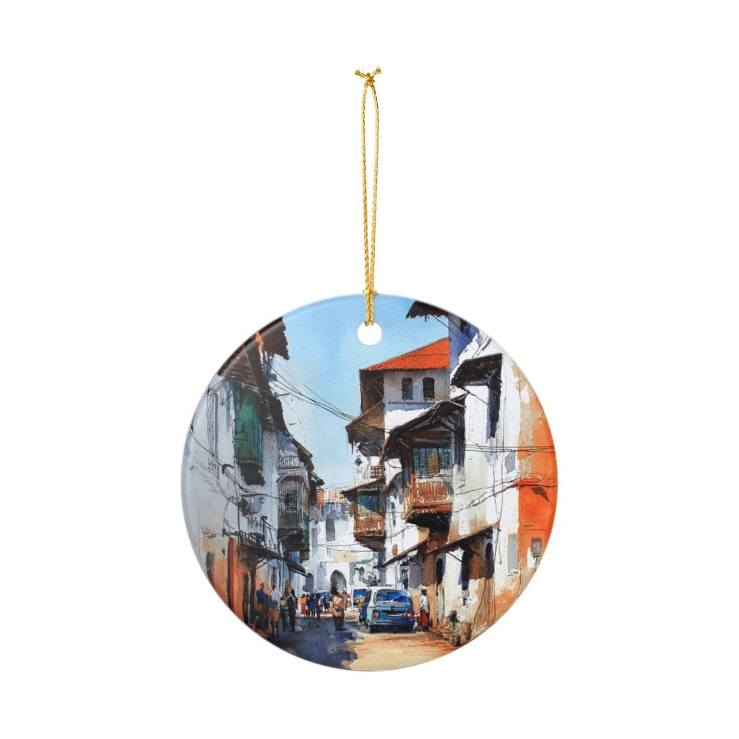 Stone Town Zanzibar Ornament: Unique Stone Town Zanzibar Souvenir, Stone Town Zanzibar Xmas Decor, and Authentic Stone Town Zanzibar Gift
