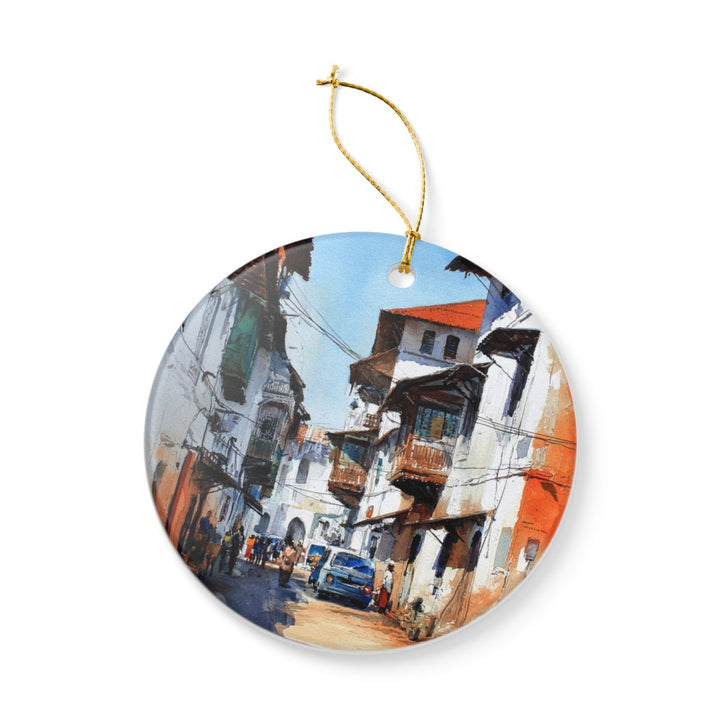 Stone Town Zanzibar Ornament: Unique Stone Town Zanzibar Souvenir, Stone Town Zanzibar Xmas Decor, and Authentic Stone Town Zanzibar Gift