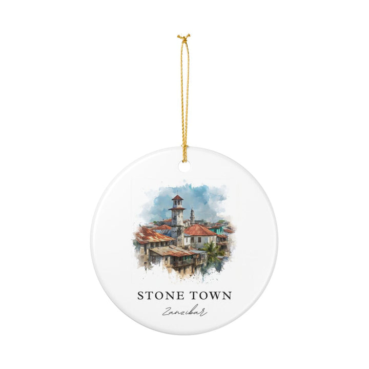 Stone Town Zanzibar Ornament: Unique Stone Town Zanzibar Souvenir, Stone Town Zanzibar Xmas Decor, and Authentic Stone Town Zanzibar Gift