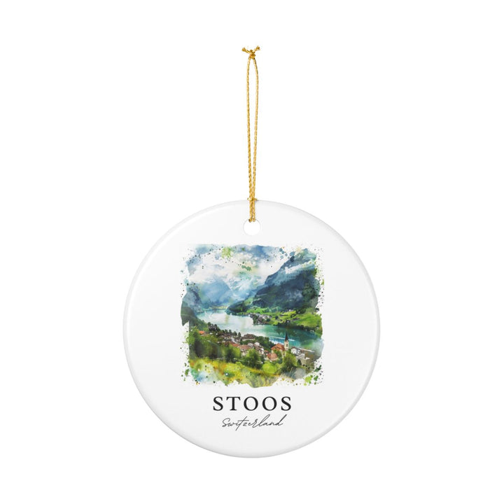 Stoos Switzerland Ornament: Unique Stoos Switzerland Souvenir, Stoos Switzerland Xmas Decor, and Authentic Stoos Switzerland Gift