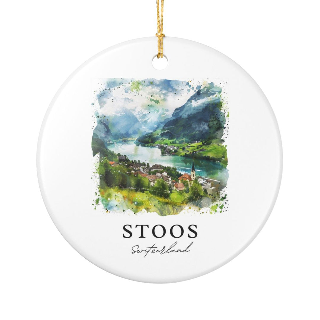 Stoos Switzerland Ornament: Unique Stoos Switzerland Souvenir, Stoos Switzerland Xmas Decor, and Authentic Stoos Switzerland Gift