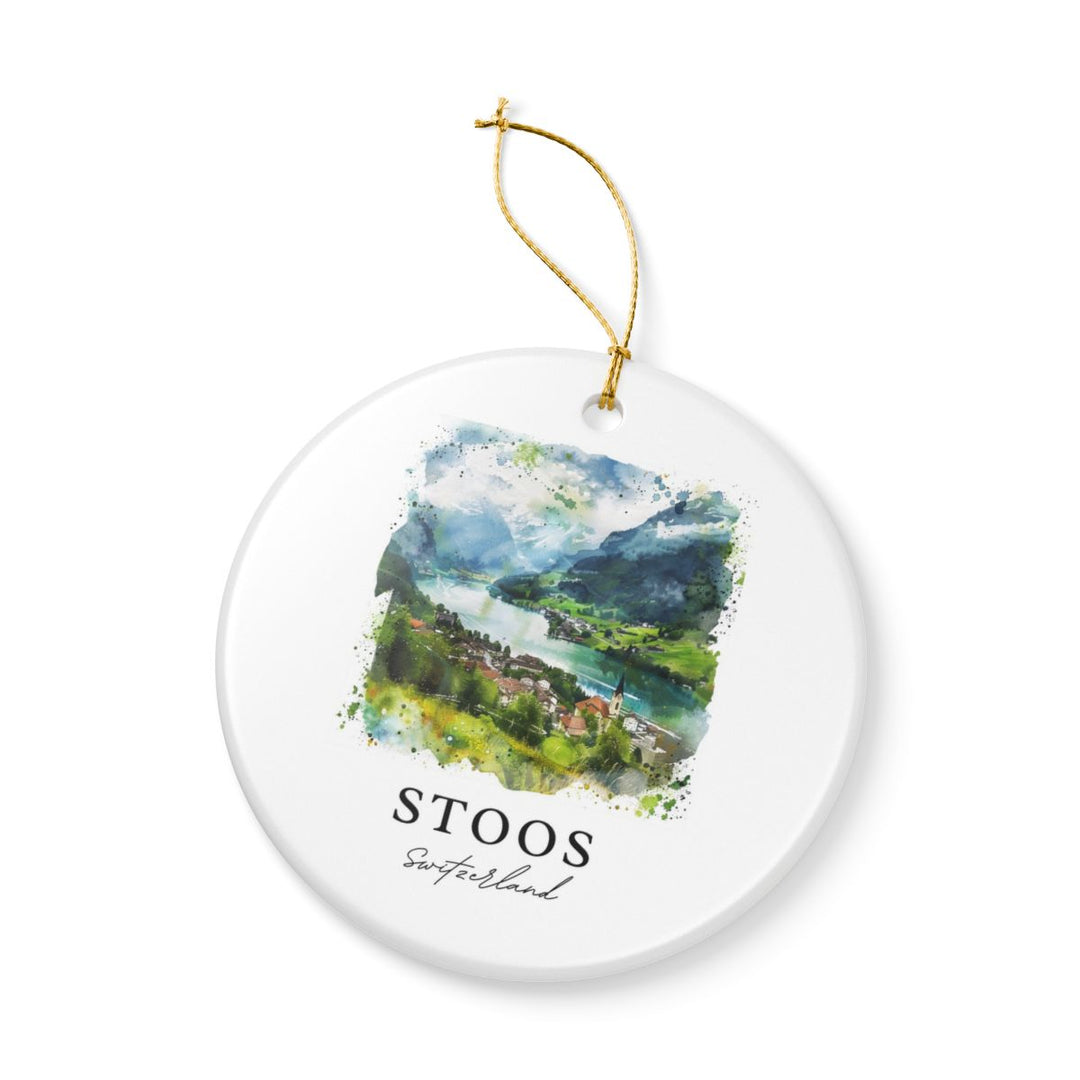 Stoos Switzerland Ornament: Unique Stoos Switzerland Souvenir, Stoos Switzerland Xmas Decor, and Authentic Stoos Switzerland Gift
