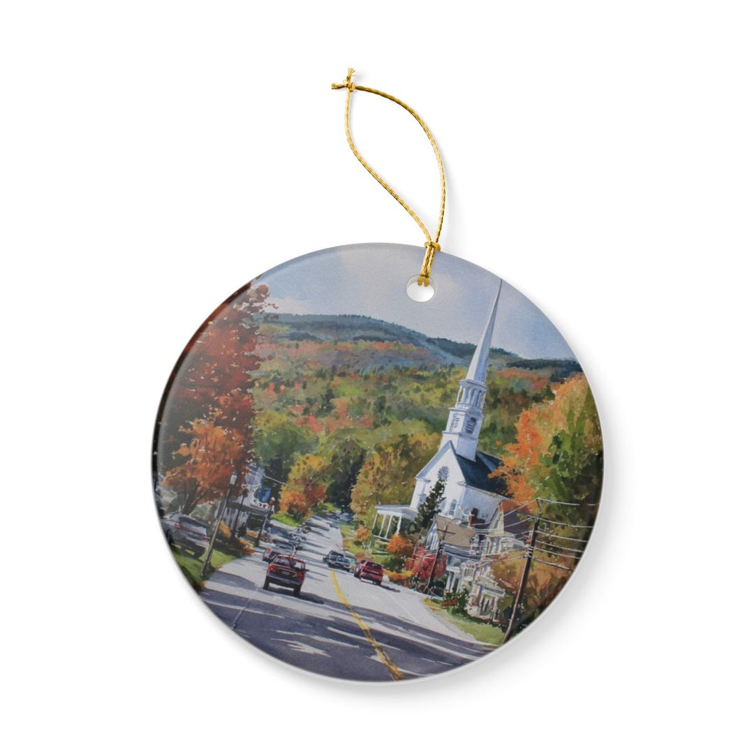 Stowe Vermont Ornament: Unique Stowe Souvenir, Stowe Vermont Xmas Decor, and Authentic Stowe Gift