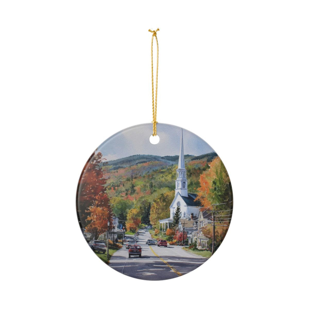 Stowe Vermont Ornament: Unique Stowe Souvenir, Stowe Vermont Xmas Decor, and Authentic Stowe Gift