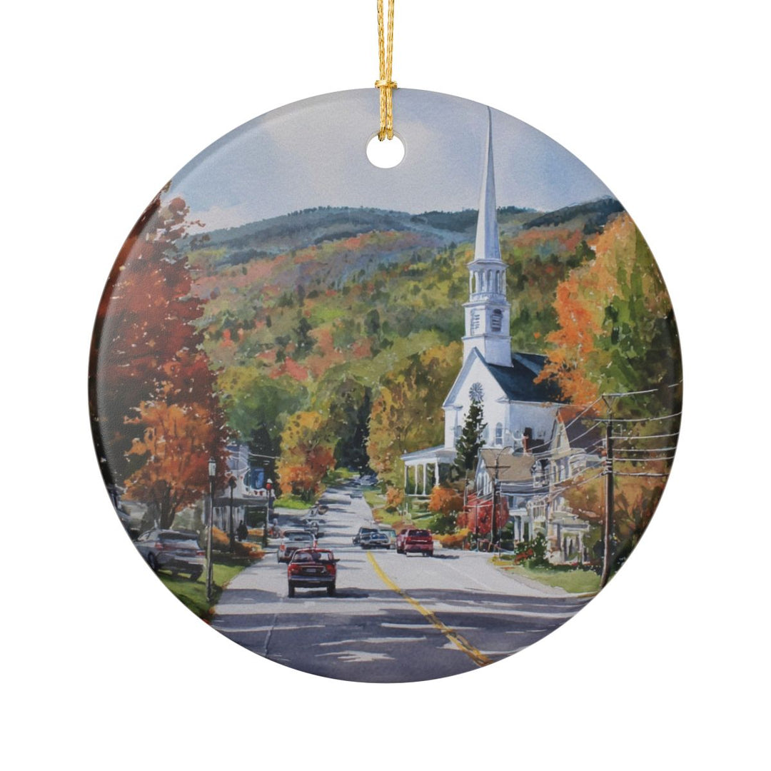 Stowe Vermont Ornament: Unique Stowe Souvenir, Stowe Vermont Xmas Decor, and Authentic Stowe Gift
