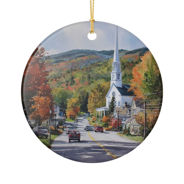 Stowe Vermont Ornament: Unique Stowe Souvenir, Stowe Vermont Xmas Decor, and Authentic Stowe Gift