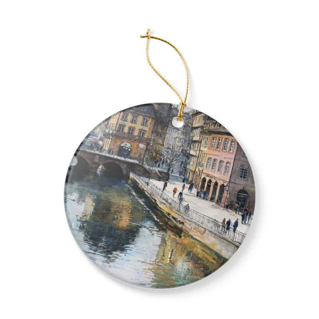 Strasbourg Ornament: Unique Strasbourg Souvenir, Strasbourg Xmas Decor, and Authentic Strasbourg Gift