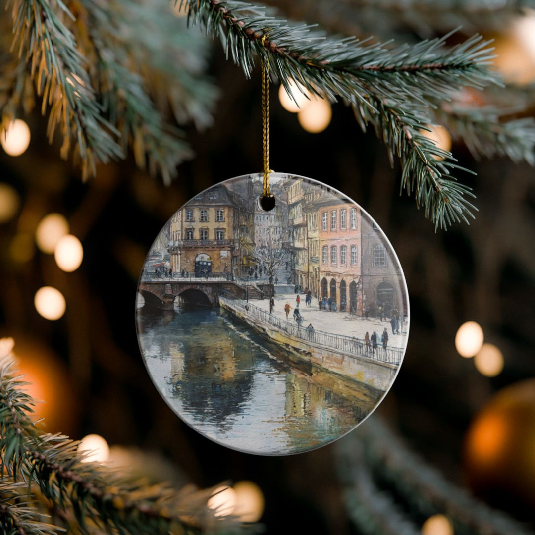 Strasbourg Ornament: Unique Strasbourg Souvenir, Strasbourg Xmas Decor, and Authentic Strasbourg Gift