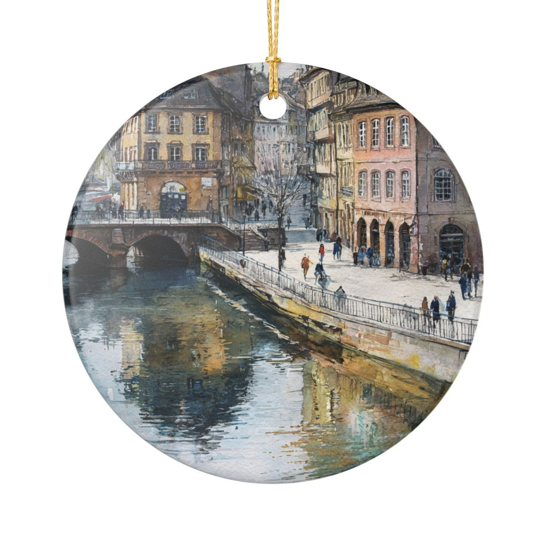 Strasbourg Ornament: Unique Strasbourg Souvenir, Strasbourg Xmas Decor, and Authentic Strasbourg Gift