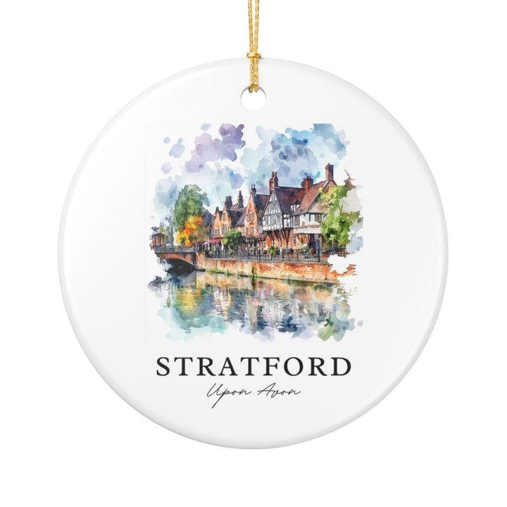 Stratford-upon-avon Ornament: Unique Stratford-upon-avon Souvenir, Stratford-upon-avon Xmas Decor, and Authentic Stratford-upon-avon Gift