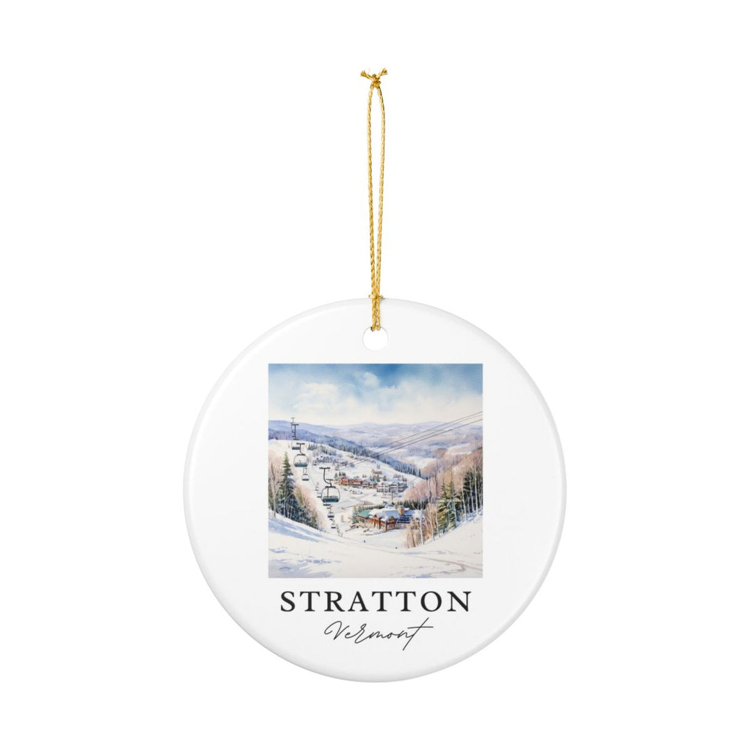 Stratton Ski Area Vermont Ornament: Unique Stratton Ski Area Vermont Souvenir, Stratton Ski Area Vermont Xmas Decor