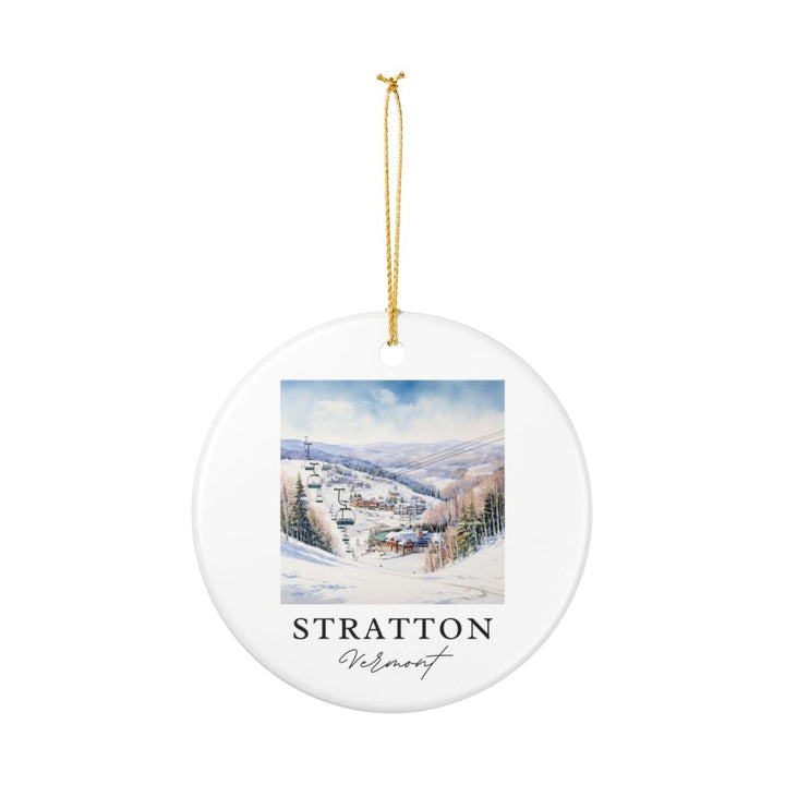 Stratton Ski Area Vermont Ornament: Unique Stratton Ski Area Vermont Souvenir, Stratton Ski Area Vermont Xmas Decor