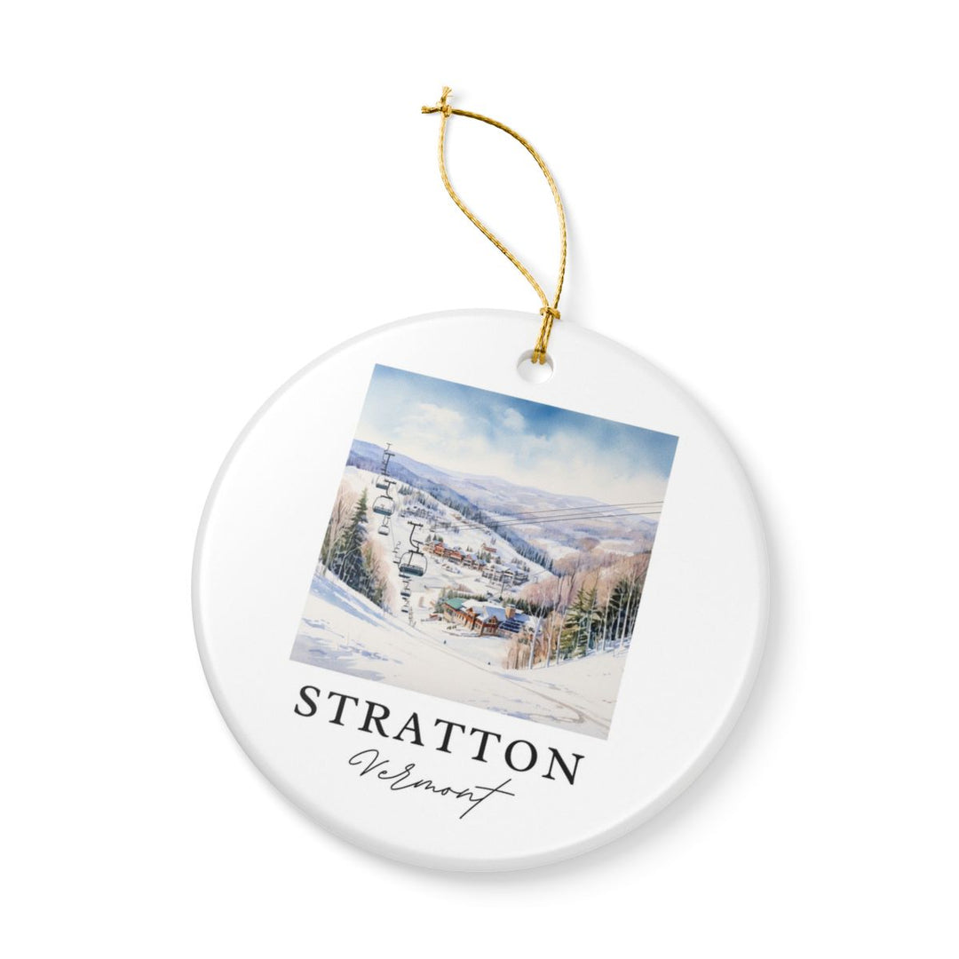 Stratton Ski Area Vermont Ornament: Unique Stratton Ski Area Vermont Souvenir, Stratton Ski Area Vermont Xmas Decor