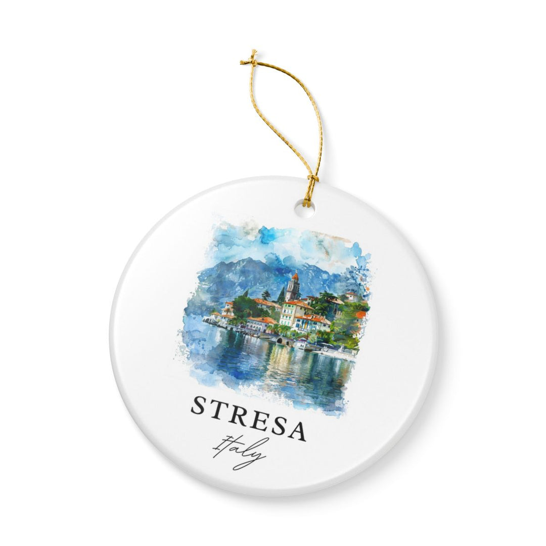 Stresa Italy Ornament: Unique Stresa Italy Souvenir, Stresa Italy Xmas Decor, and Authentic Stresa Italy Gift
