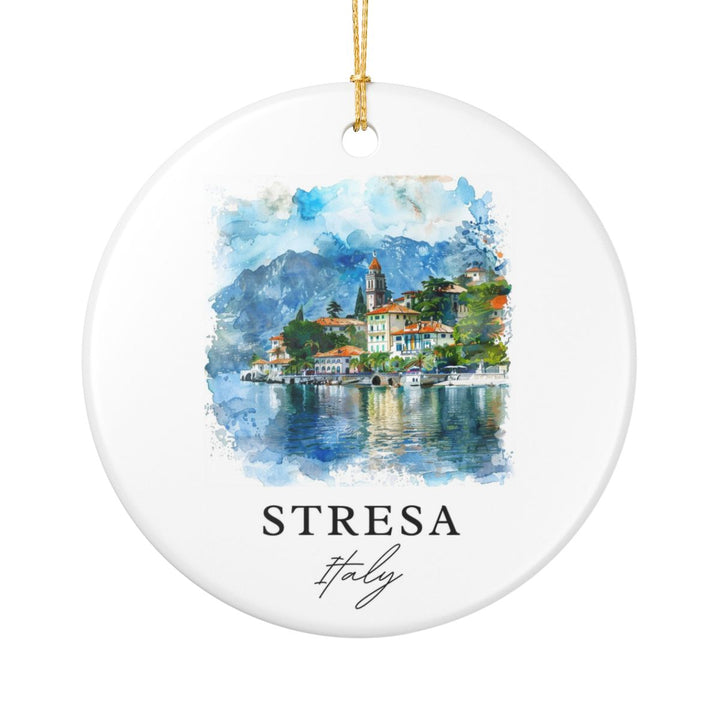 Stresa Italy Ornament: Unique Stresa Italy Souvenir, Stresa Italy Xmas Decor, and Authentic Stresa Italy Gift